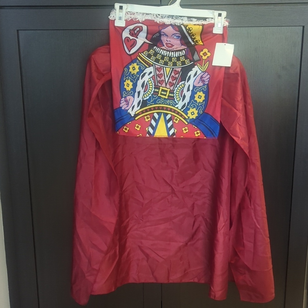 Girls 3 Piece Queen of Hearts Kids Costume - Size 8 NWT - Picture 4 of 4